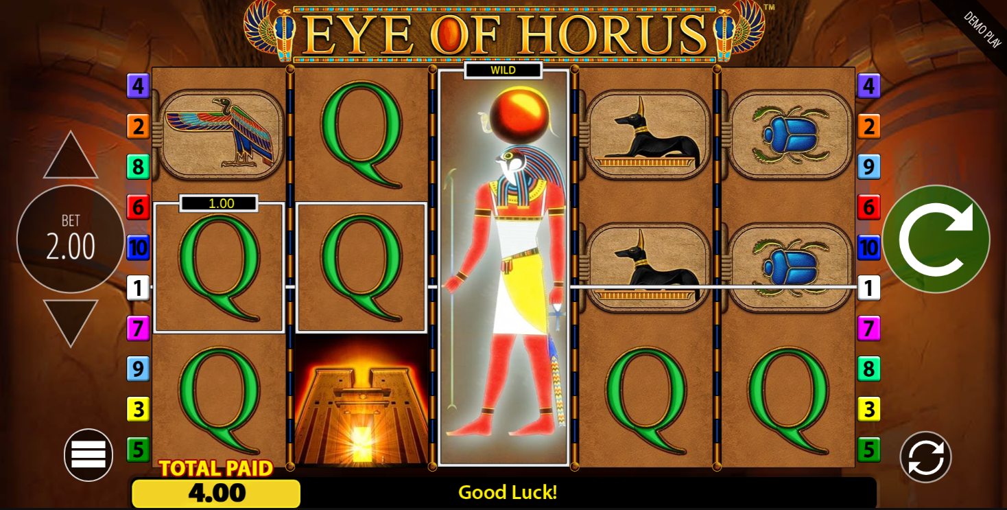 Eye of Horus slot grid
