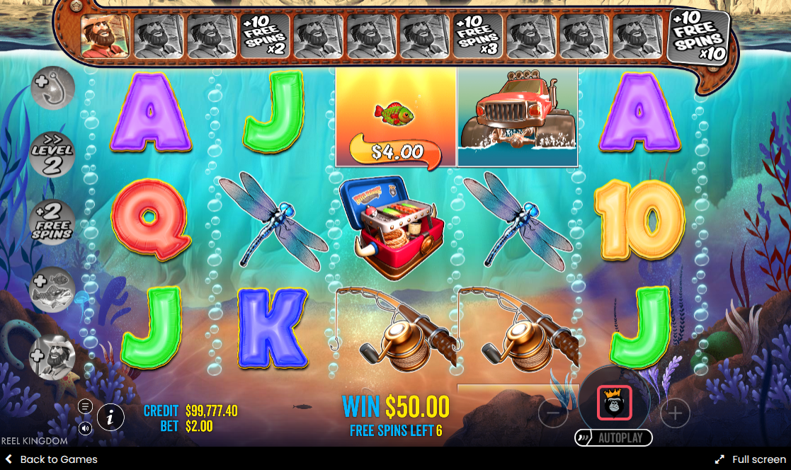 Showcase of the Big Bass Splash graphics