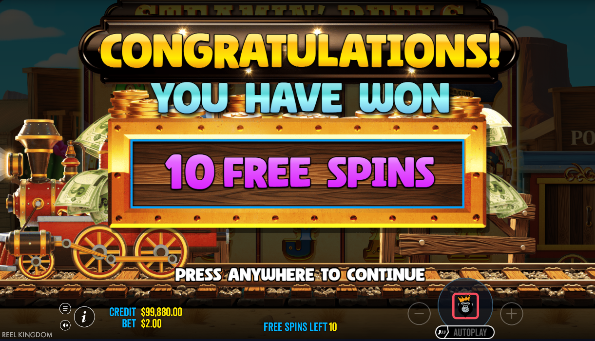 bonus trigger screen