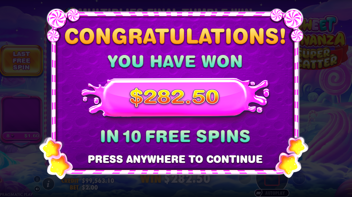 free spin winnings