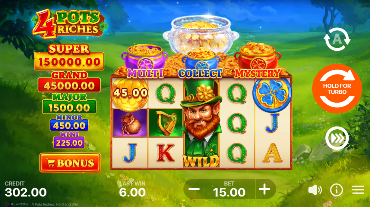 4 Pots Riches: Hold and Win