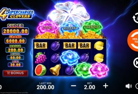 4 Supercharged Clovers: Hold and Win