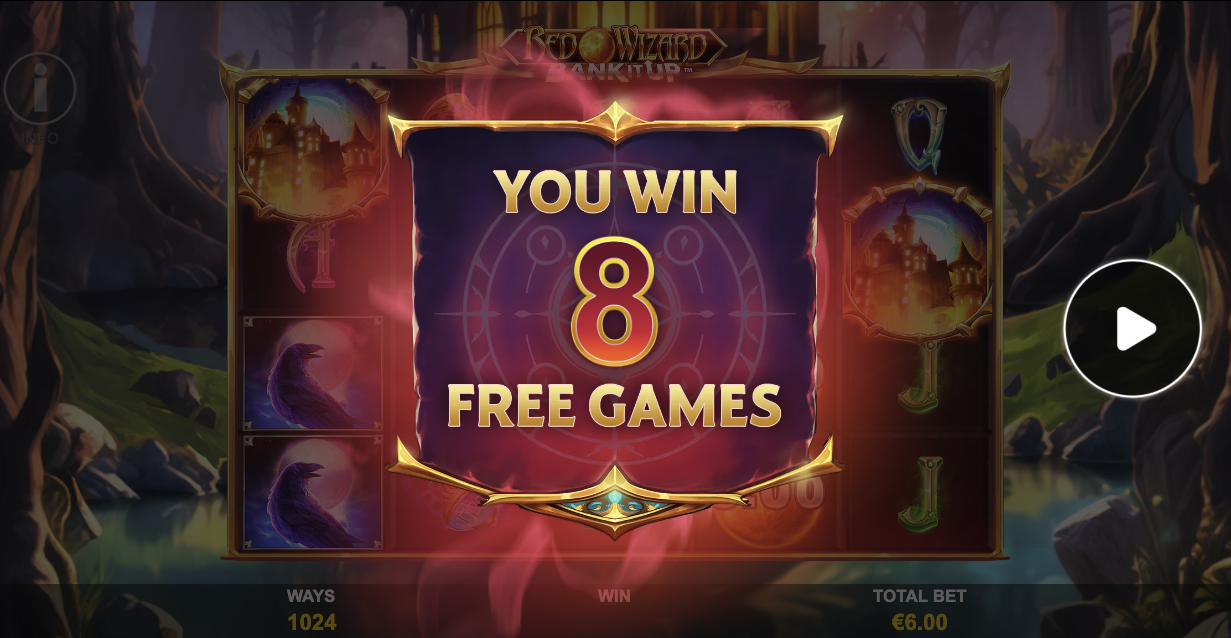 We won 8 free games