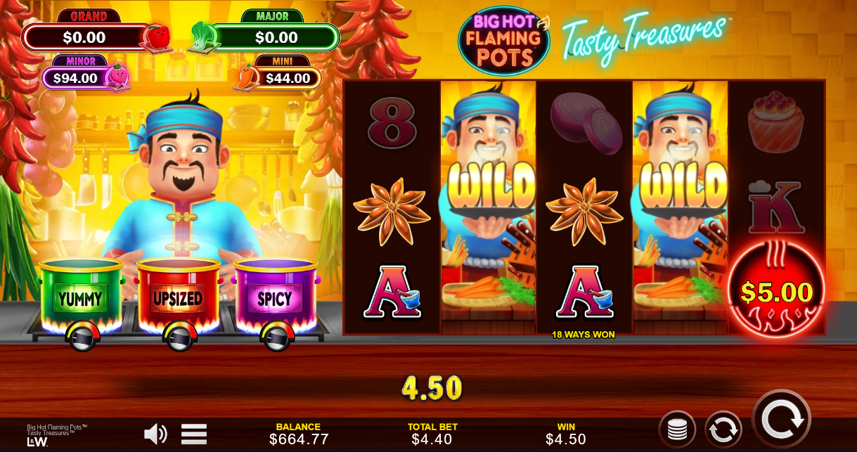 Big Hot Flaming Pots Tasty Treasures