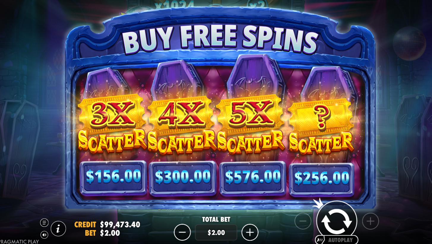 The Bonus Buy options are self explanatory