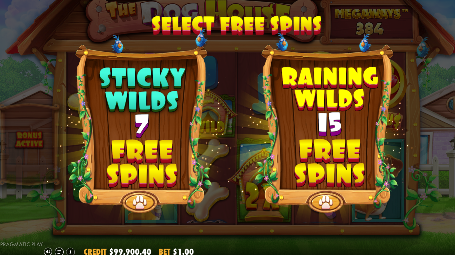 Choose between various options