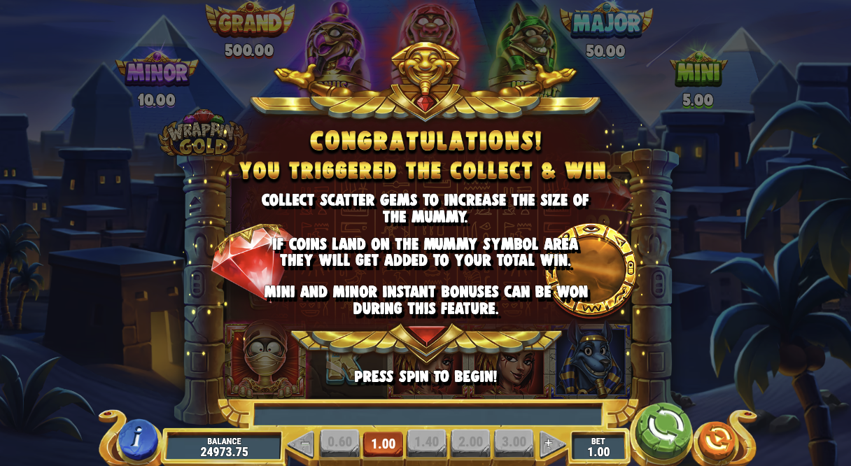 Collect & Win feature round