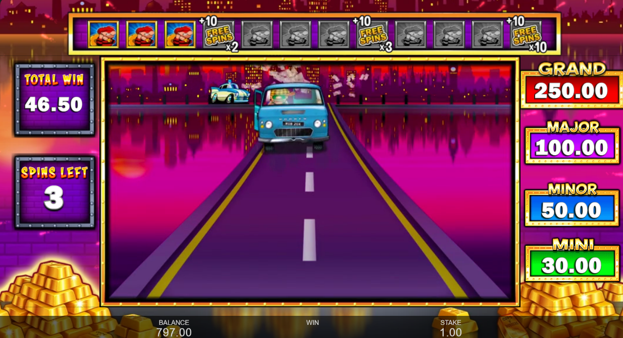 Grand Chance getaway van animation