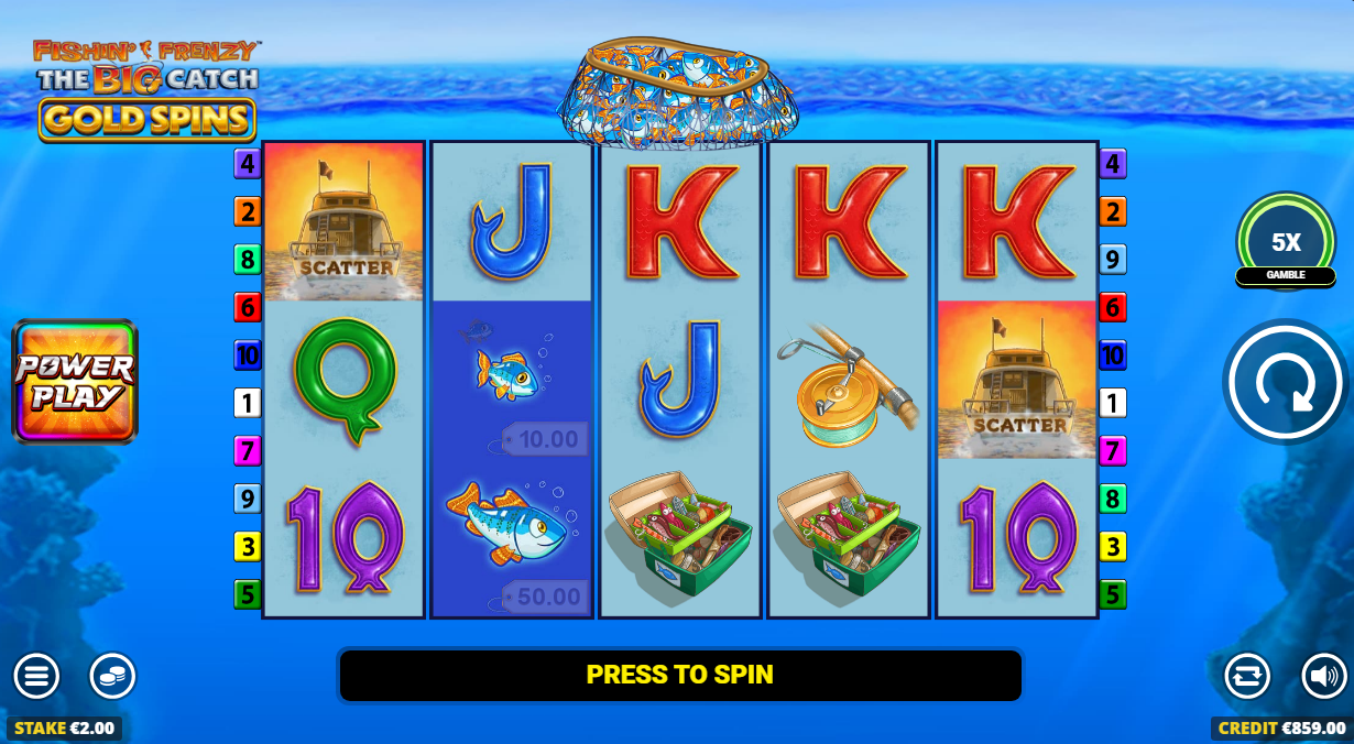 Fishin’ Frenzy The Big Catch Gold Spins