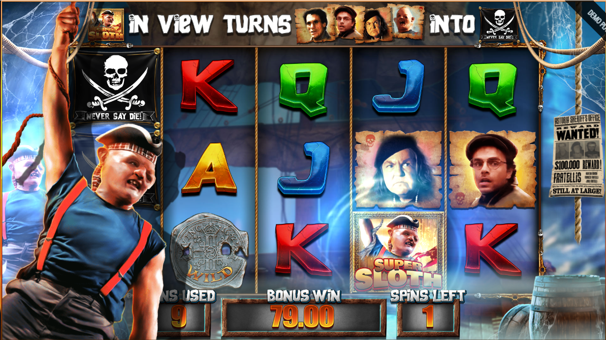 Super Sloth Free Spins in progress