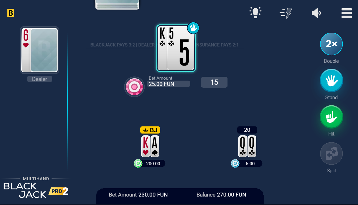 Multihand Blackjack Pro 2