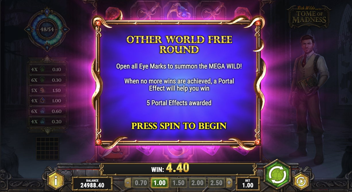 Triggering the bonus round