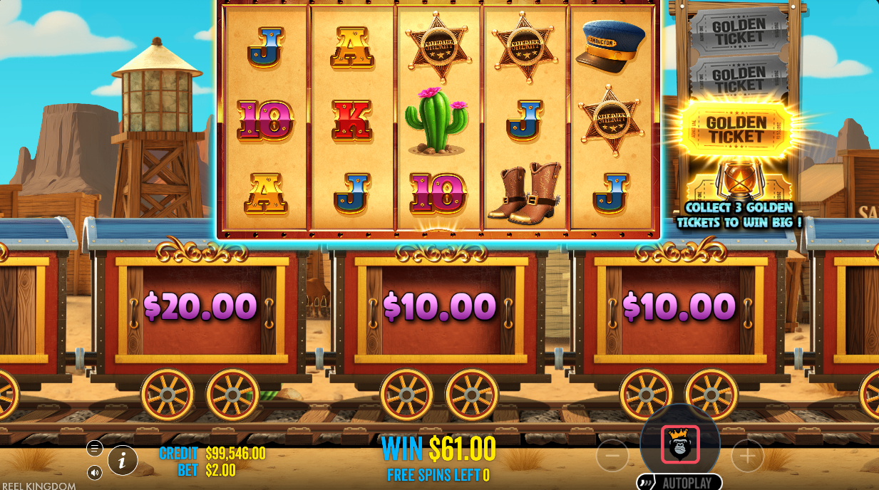 free spins feature with carriage prizes visible below the main grid