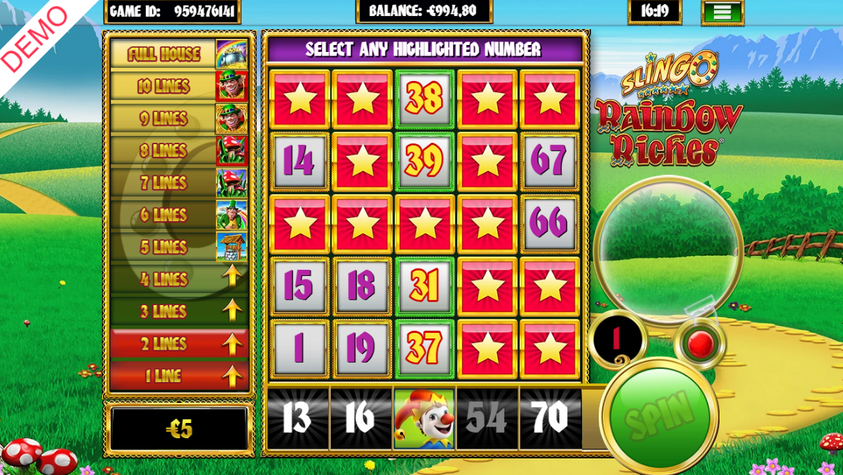 Slingo Rainbow Riches
