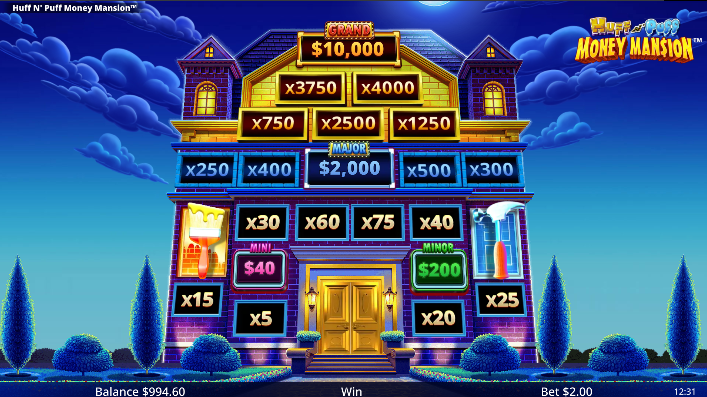 What the Money Mansion round looks like
