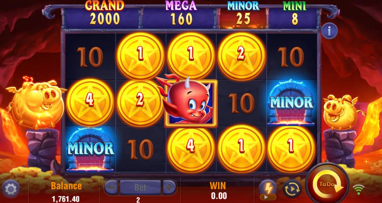 Baby devil wild unlocking bonus symbols
