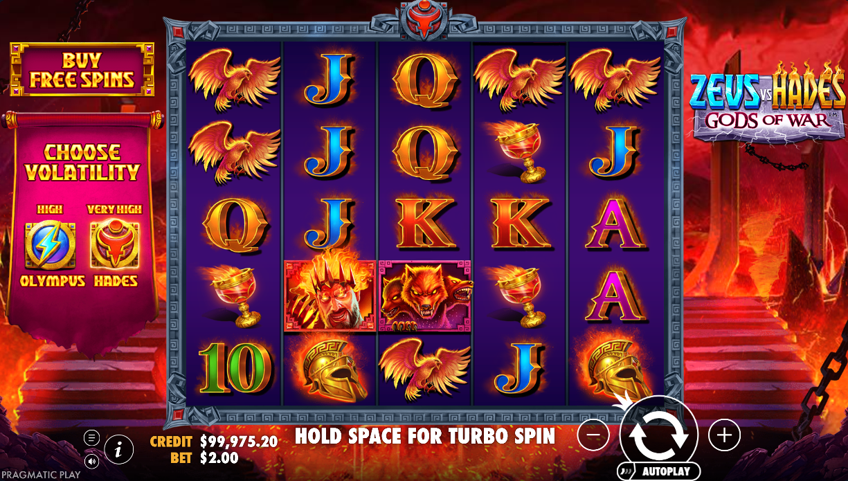 Zeus vs Hades Gods of War