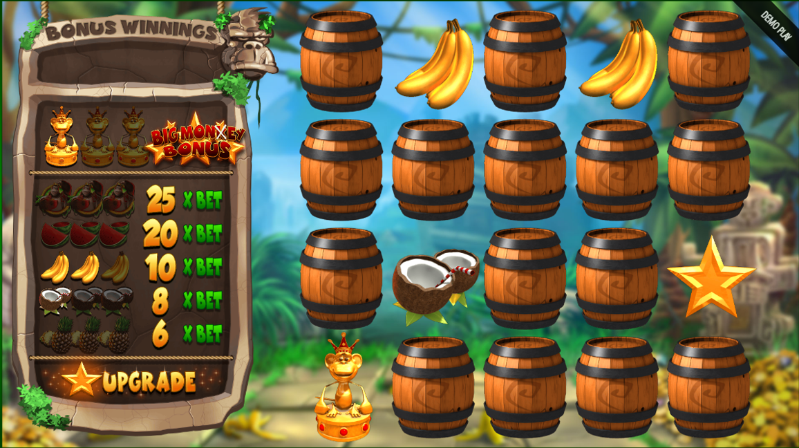 Pick barrels and match 3 symbols to reveal