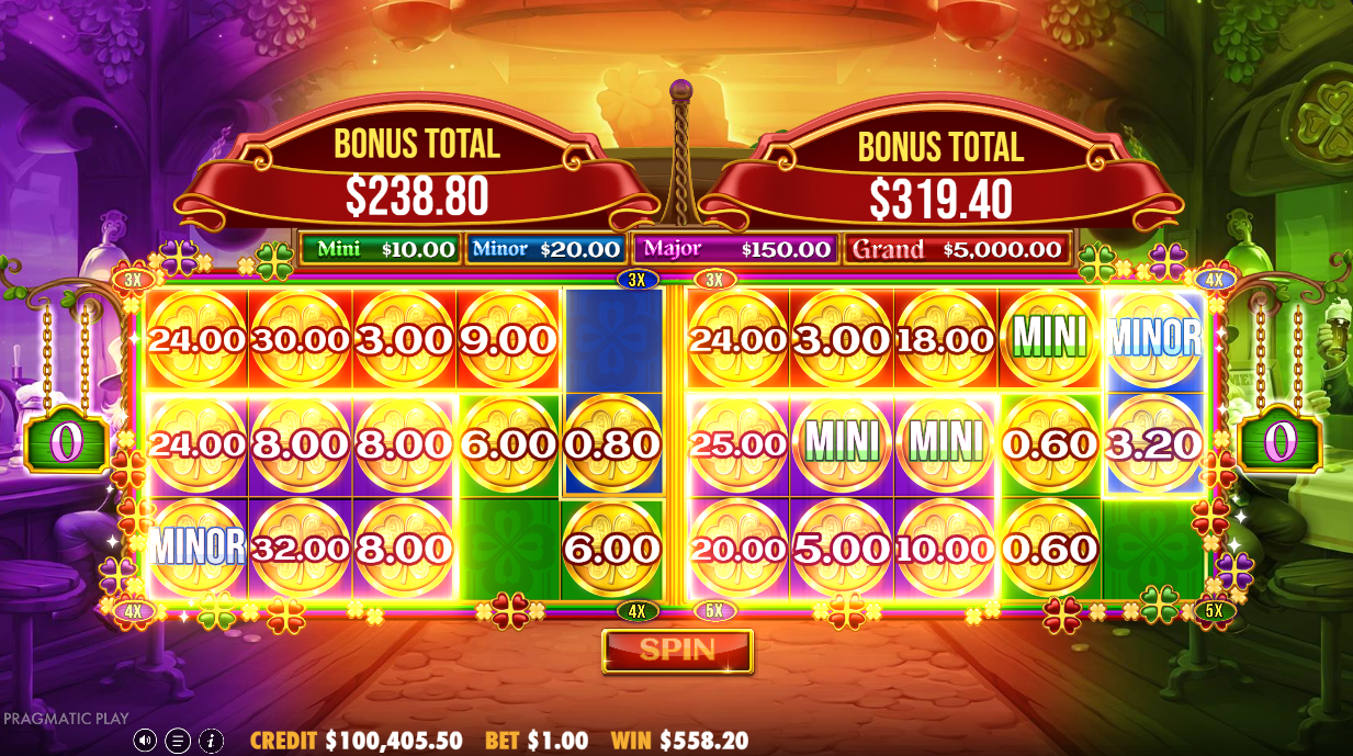 Dual grid bonus round