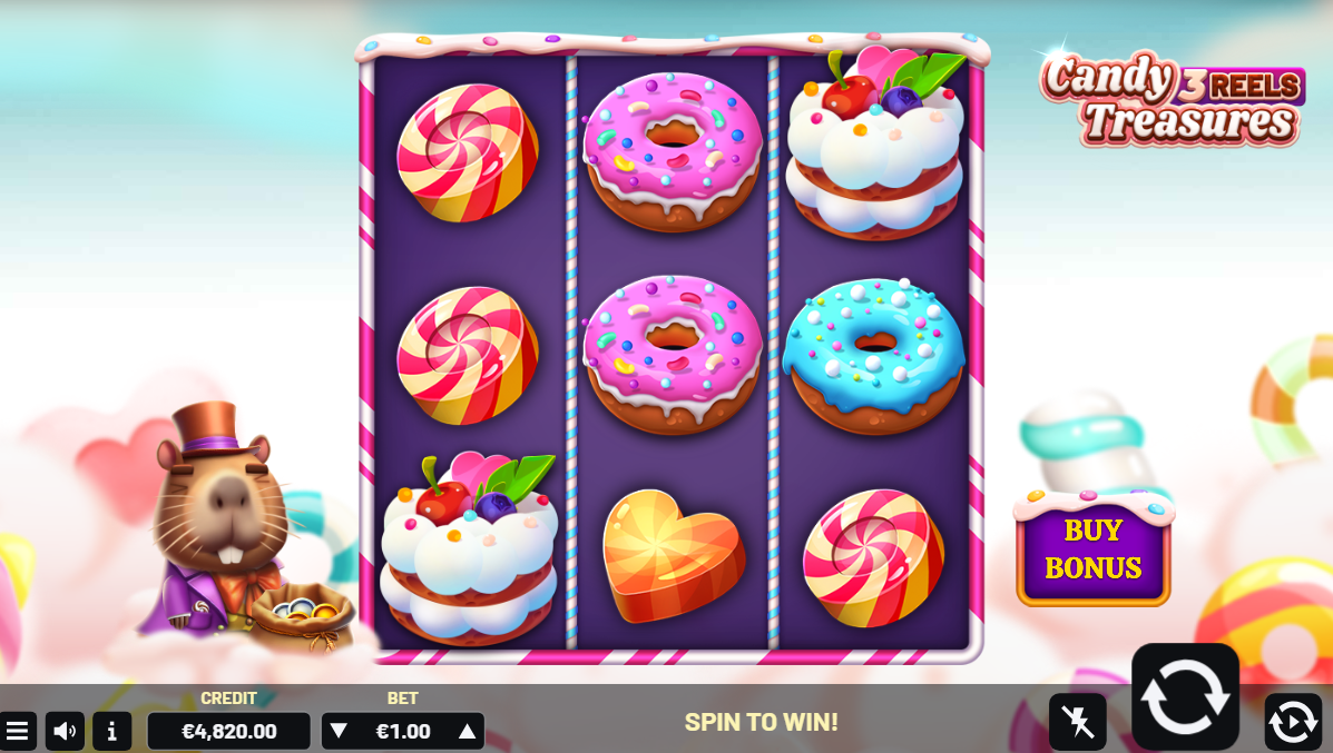 Candy Treasures 3 Reels