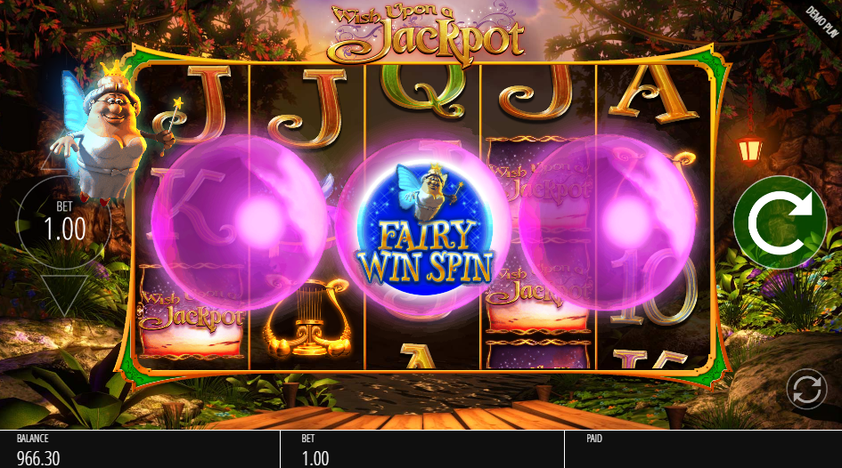 Fairy Win Spin activated in Wish Upon a Jackpot