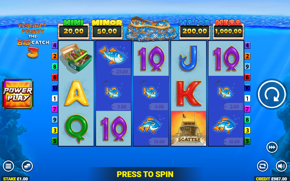 Fishin’ Frenzy The Big Catch 3