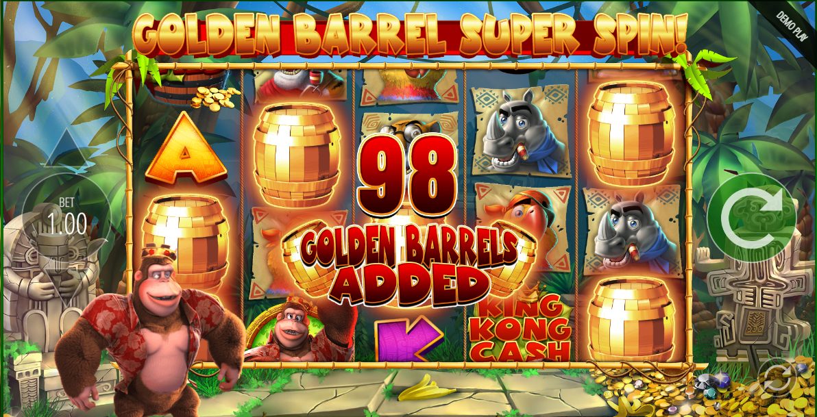 Golden Barrel Kong feature