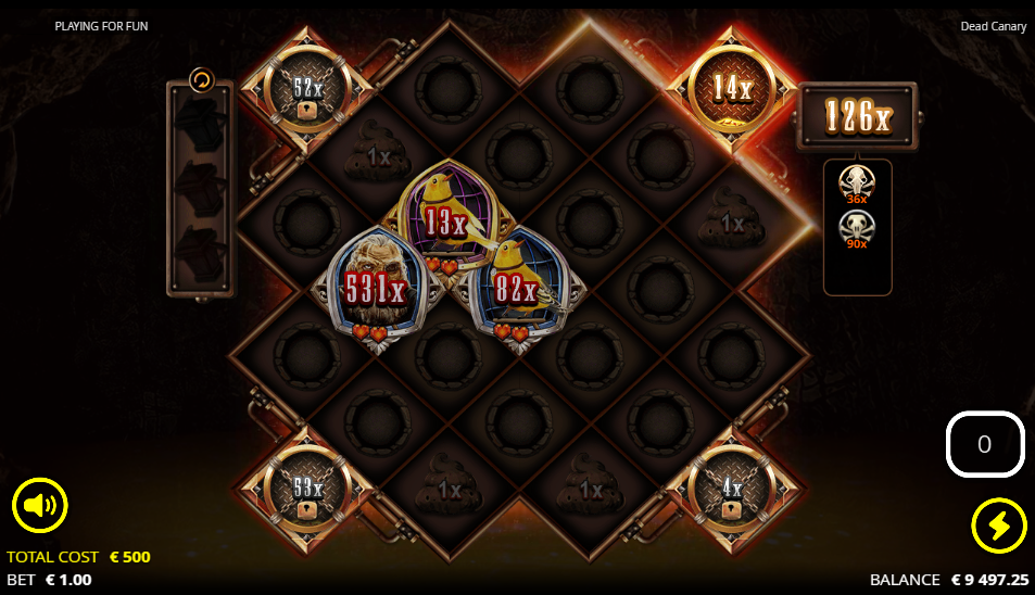 Dead Canary Golden Canary free spins closing spin