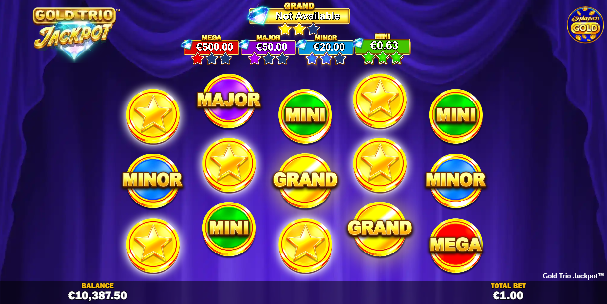 pick-me jackpot round with revealed coin prizes