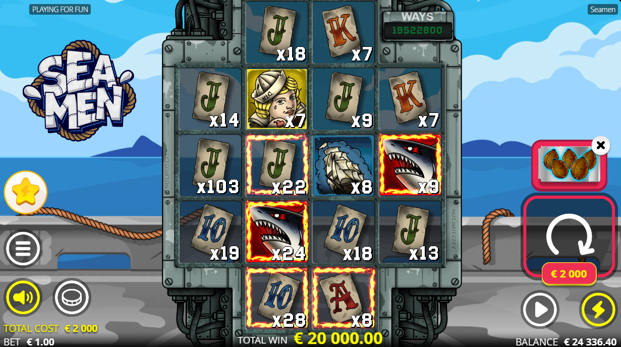 Seamen slot Coconut Spins session