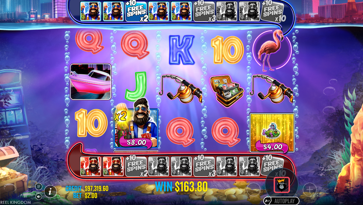 Big Bass Vegas Double Down Deluxe free spins round