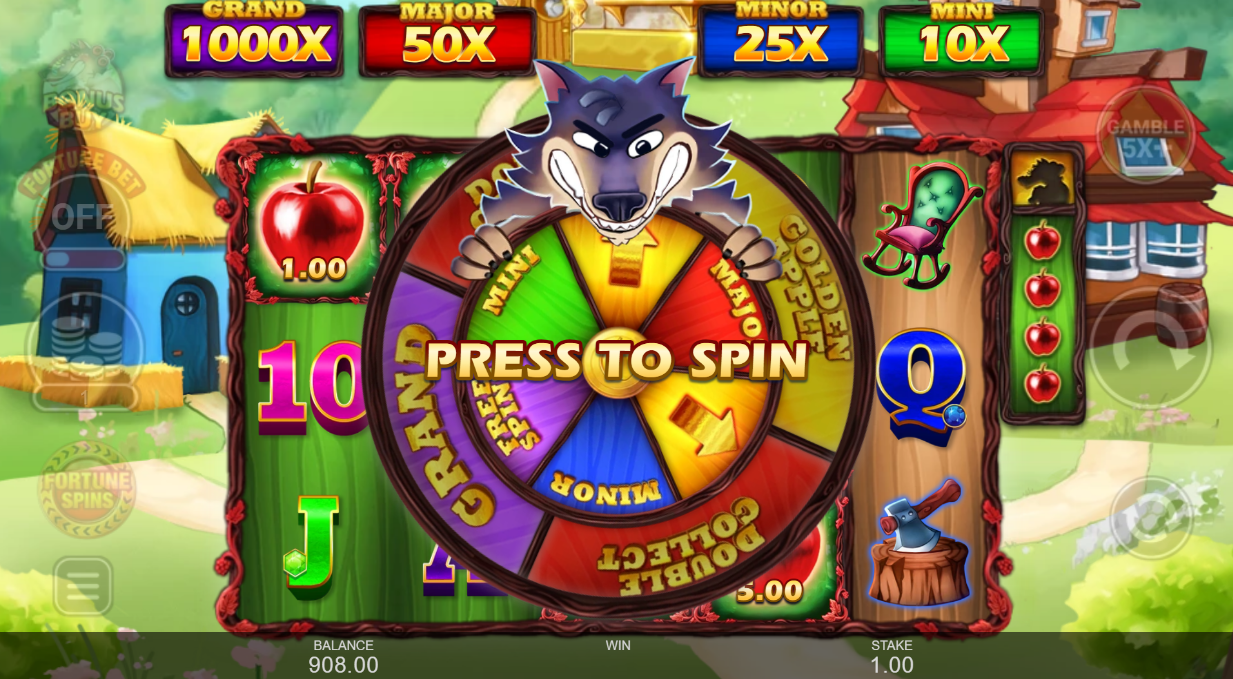 Inspired Gamings Wolf Wheel ready to spin