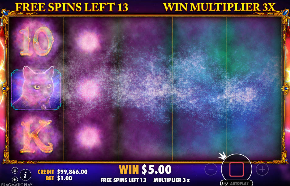 Free spins smoke transition animation