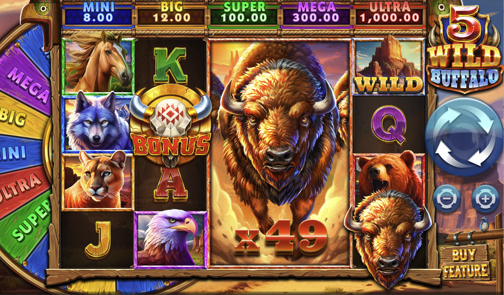 5 Wild Buffalo