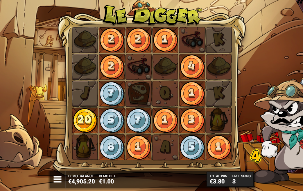 Golden Reveals showing numbered coins across the grid