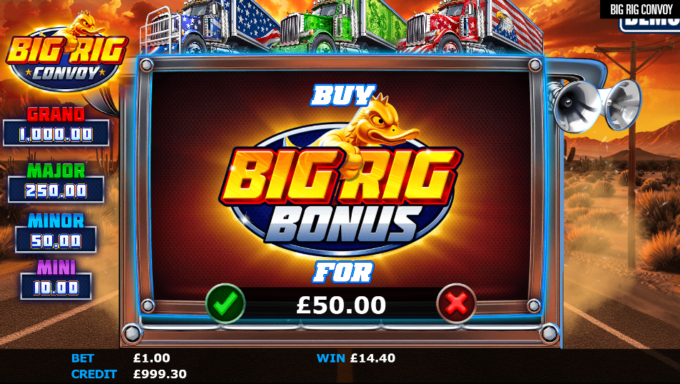 big rig bonus buy