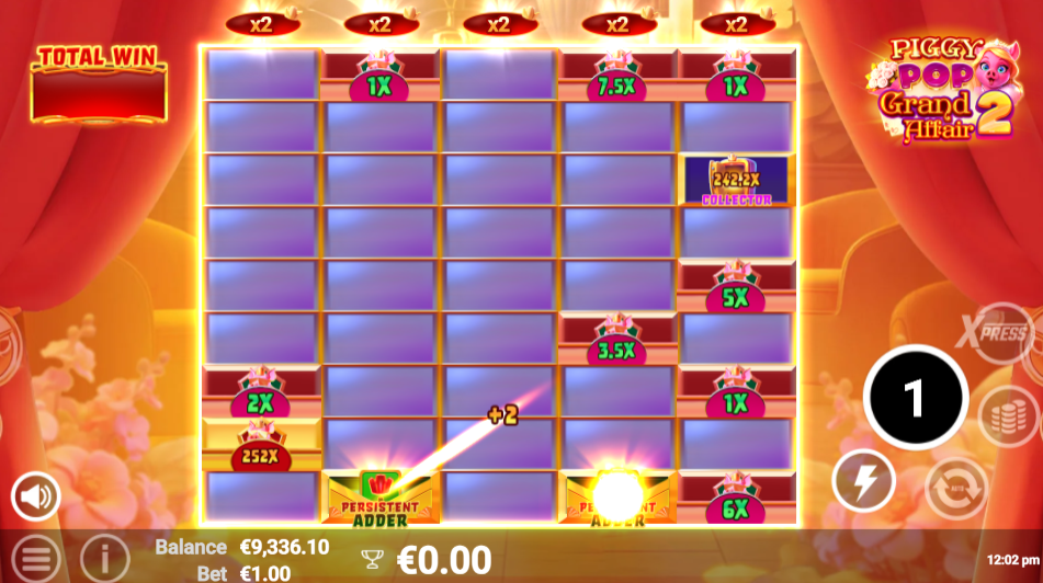 Piggy Pop Grand Affair 2 Bonus Max on the final respin