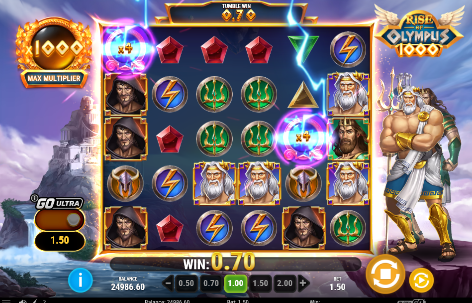 Rise of Olympus 1000 orbs upgrading to the purple Zeus tier