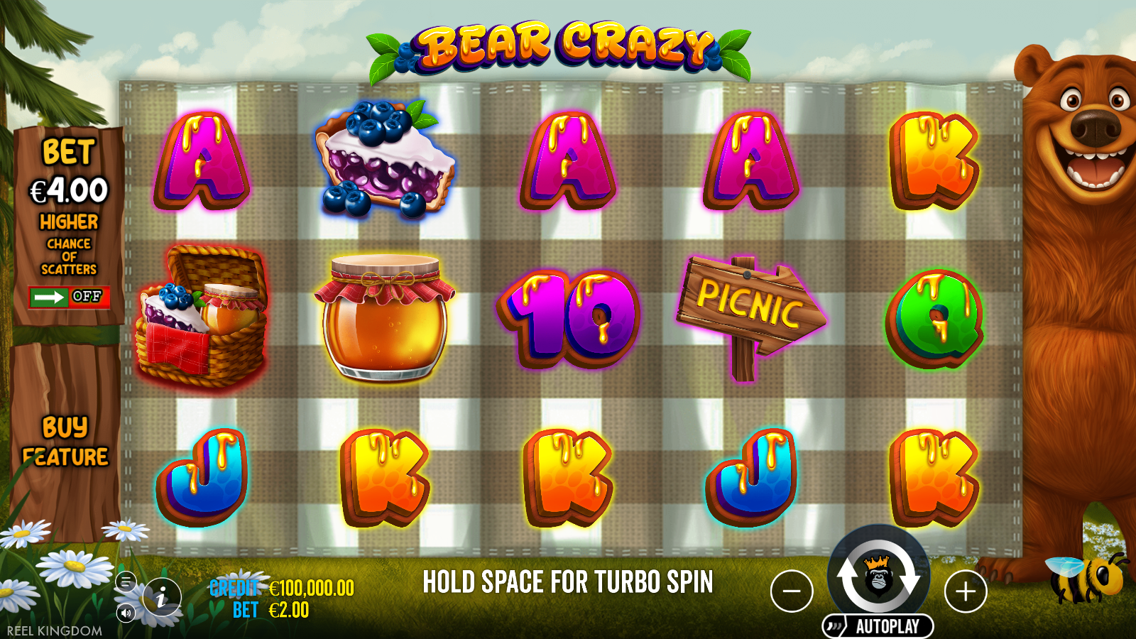 Bear Crazy slot base game