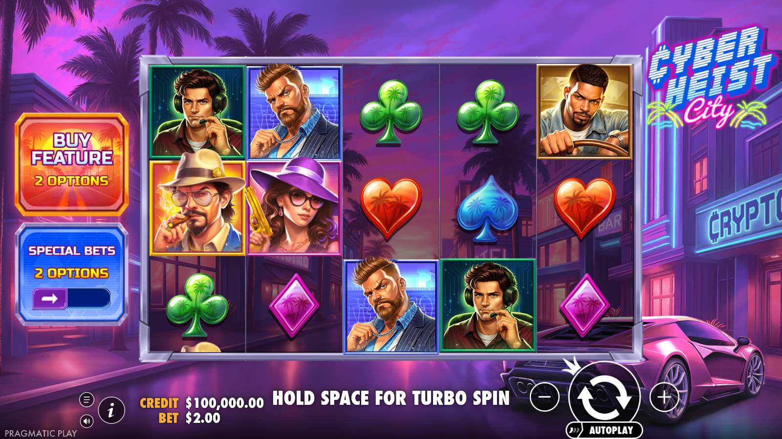Cyberheist City slot base game
