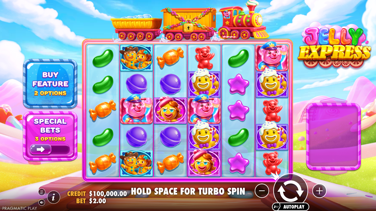 Jelly Express slot base game
