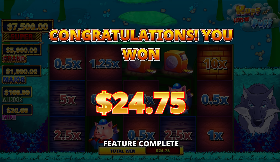 Buzz Saw feature complete screen