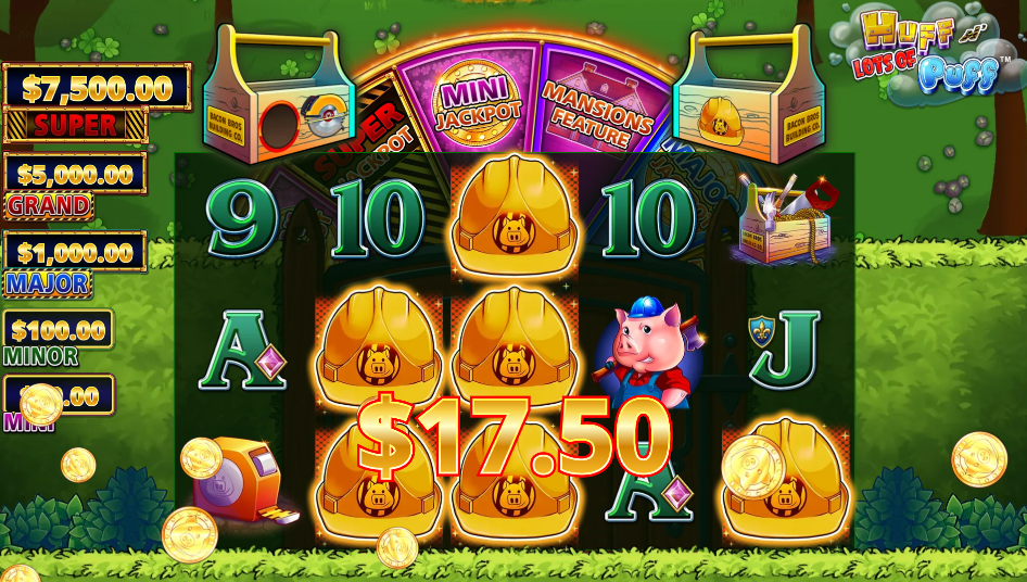 Free spins win in Huff N' Lots of Puff