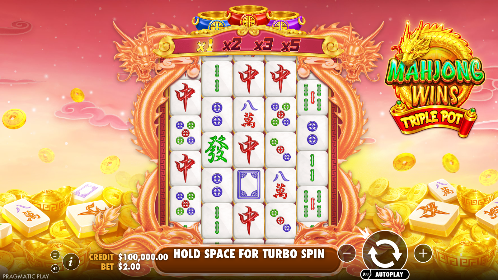 Mahjong Wins Triple Pot slot base game