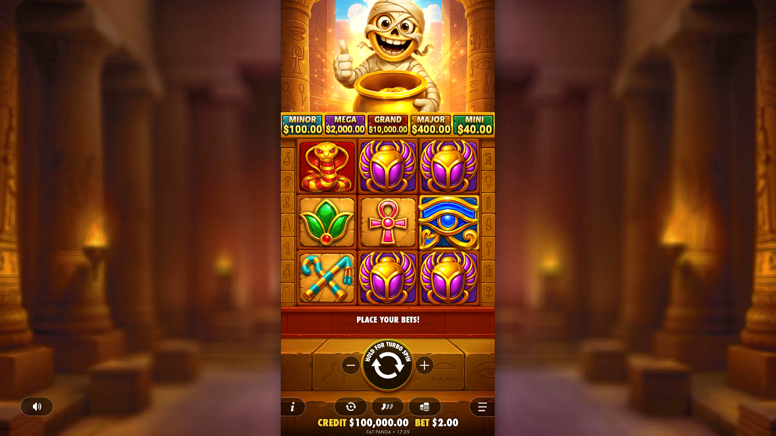Tut's Treasure Tower slot base game