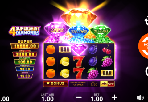 4 Supershiny Diamonds