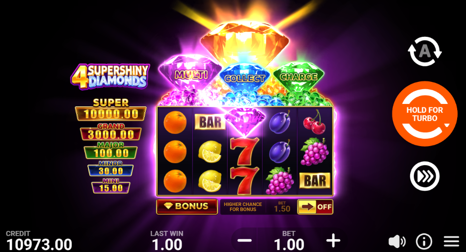 4 Supershiny Diamonds