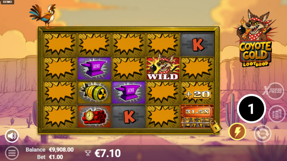 The sticky jail at the foot of the fifth reel during free spins gathering visible cash prizes
