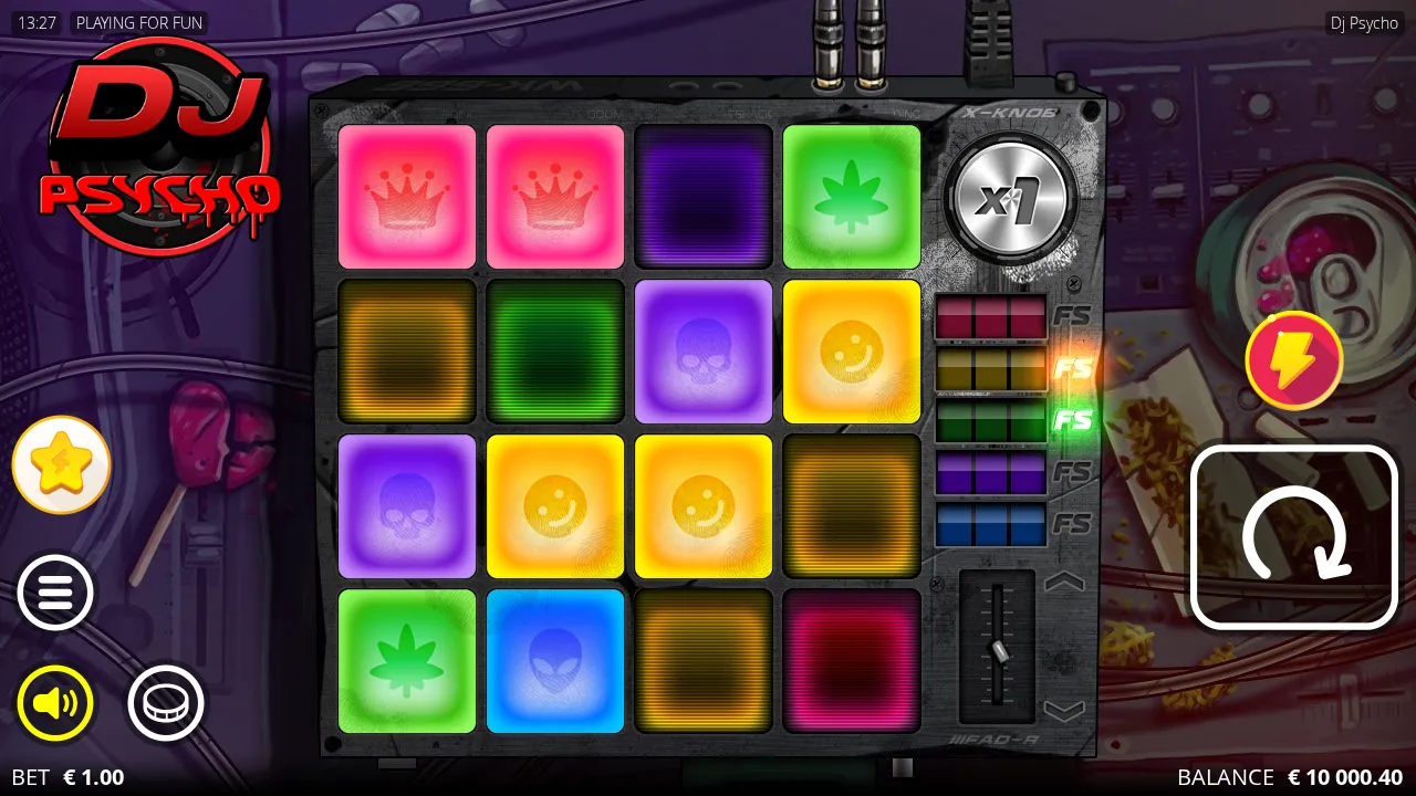 DJ Psycho demo reel grid
