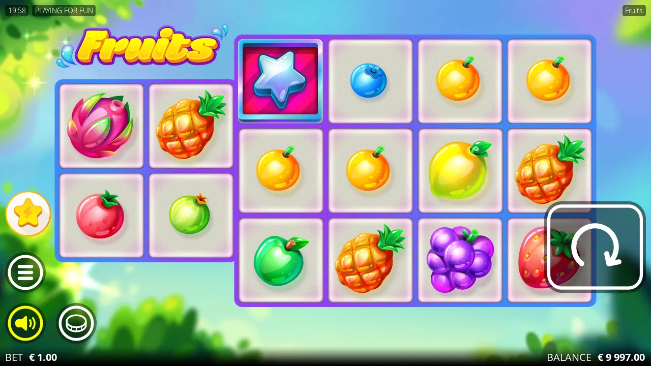 Fruits demo reel grid
